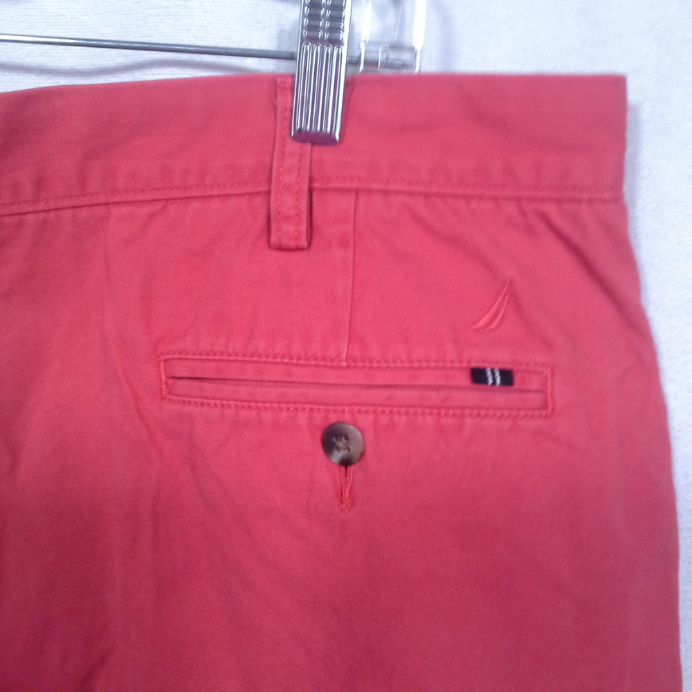 Nautica men shorts Size 38W 39x6 Pink coral salmon 39x6 Bermuda hiking - Picture 7 of 8